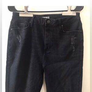 Forever 21 the Fairfax high rise skinny jeans black size 31 distressed